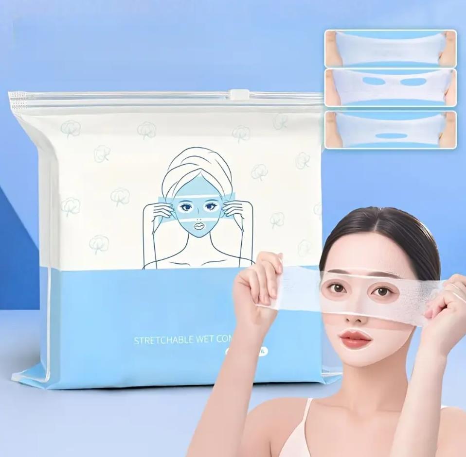 all in 12 piece facial skincare tool set with silicone mask bowl, brushes & disposable sheet masks – 240 wet compress pads + 100 face mask sheets